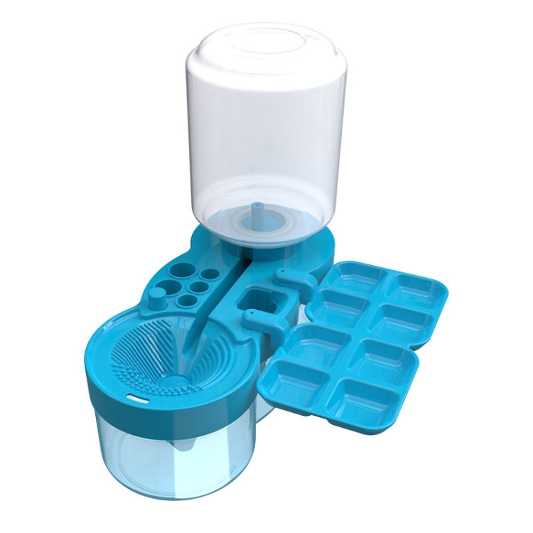 Painting Brush Washer with Drain Cleaner and Holder, 8 Palette Wells