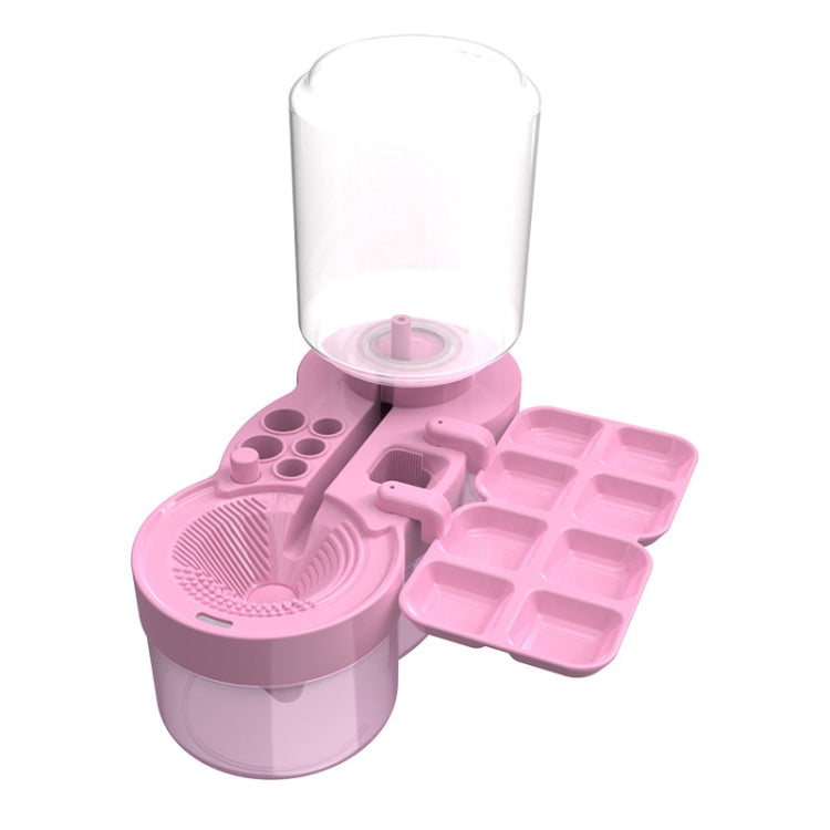 Painting Brush Washer with Drain Cleaner and Holder, 8 Palette Wells