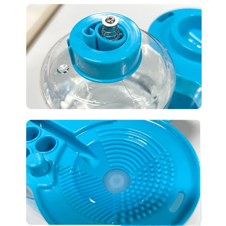 Painting Brush Washer with Drain Cleaner and Holder, 8 Palette Wells
