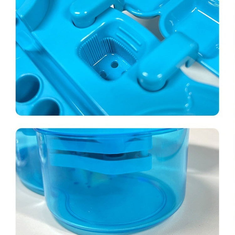 Painting Brush Washer with Drain Cleaner and Holder, 8 Palette Wells