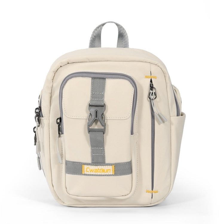 Cwatcun D155 Shoulder Casual Microslr Camera Storage Bag Lightweight Digital Photography Bag - Beige