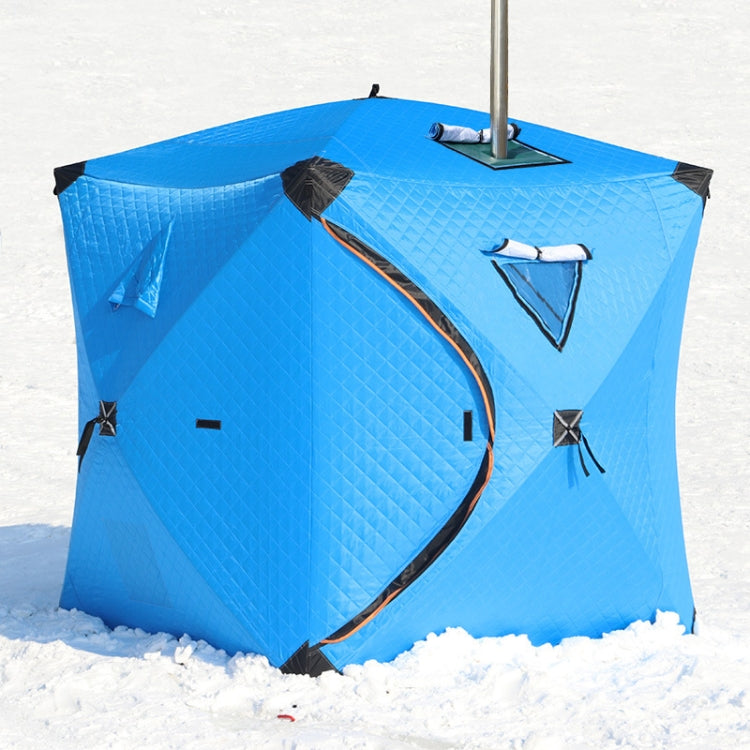 Winter Warm Windproof Fishing Tent Thickened Camping Tent, Size: 1.45x1.45x1.6m Single