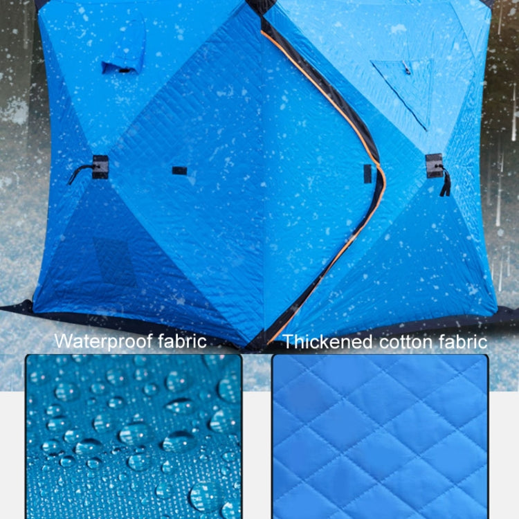 Winter Warm Windproof Fishing Tent Thickened Camping Tent, Size: 1.45x1.45x1.6m Single