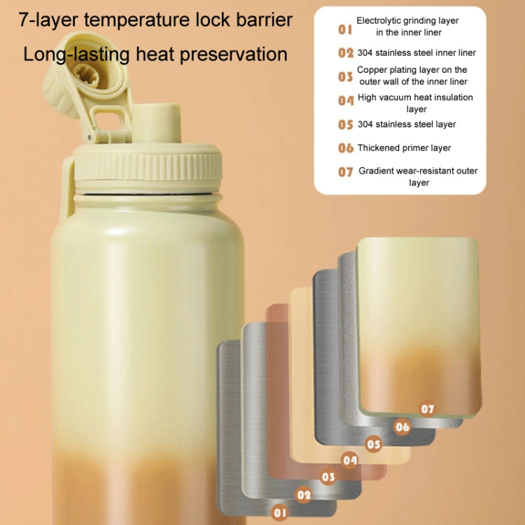 Aguaflask 1000ml 304 Stainless Steel Insulated Cup Large Capacity Thermos Bottle Vacuum Outdoor Portable Sports Kettle