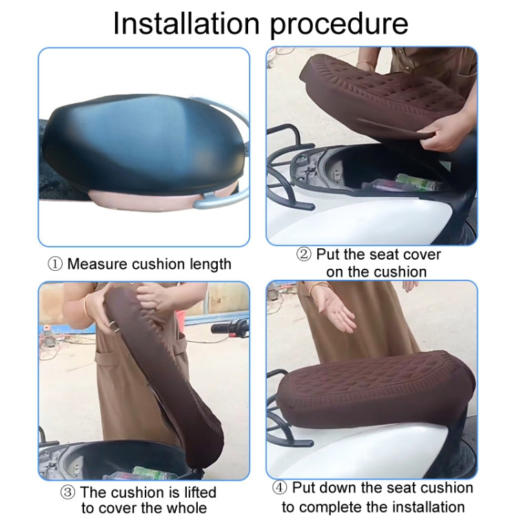 Small Electrical Bike Warm Breathable Non-Slip Cushion Cover