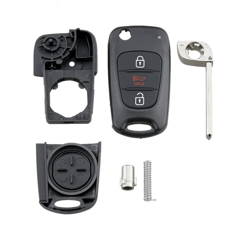 For Hyundai / Kia 3-Button Folding Car Key Shell