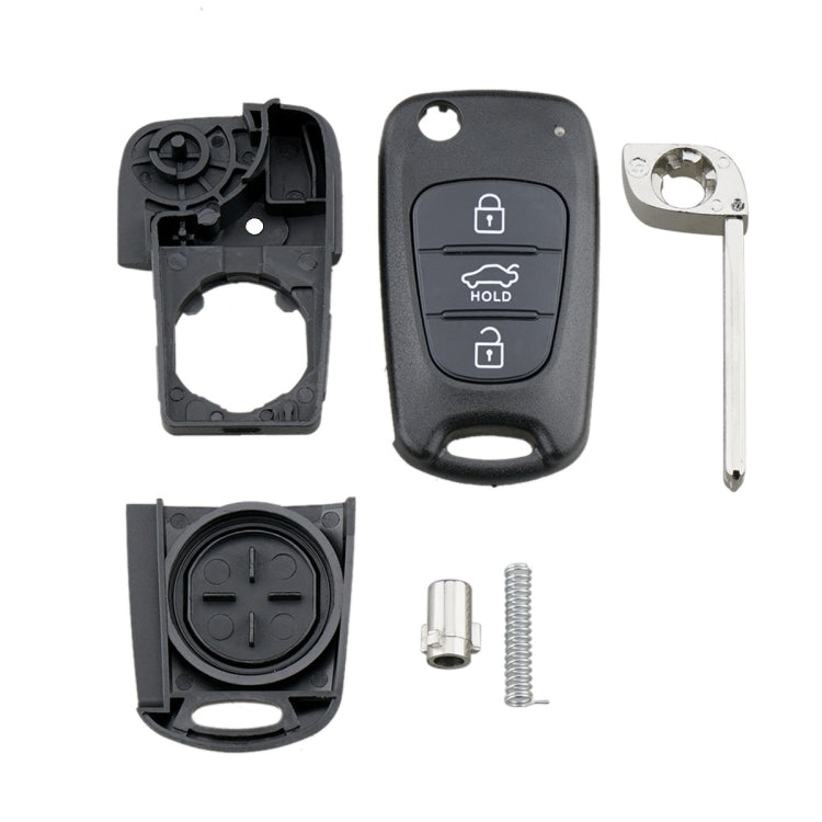 For Hyundai / Kia 3-Button Folding Car Key Shell