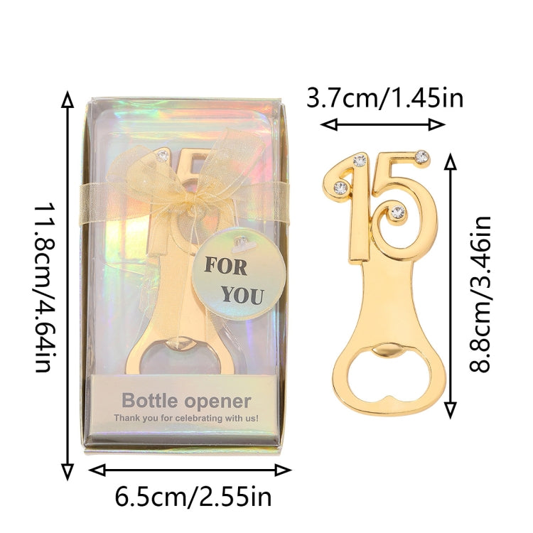 Digital Shape Wedding Party Manual Bottle Opener Beer Drinks Driver, Style: 15