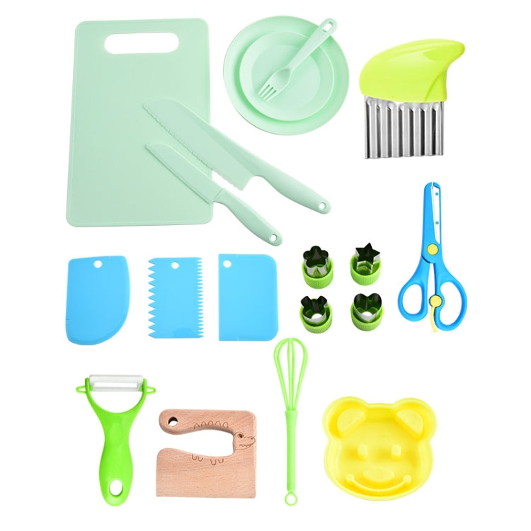 19pcs /Set Children Cooking Knife Set Early Childhood Education Kitchen Tools