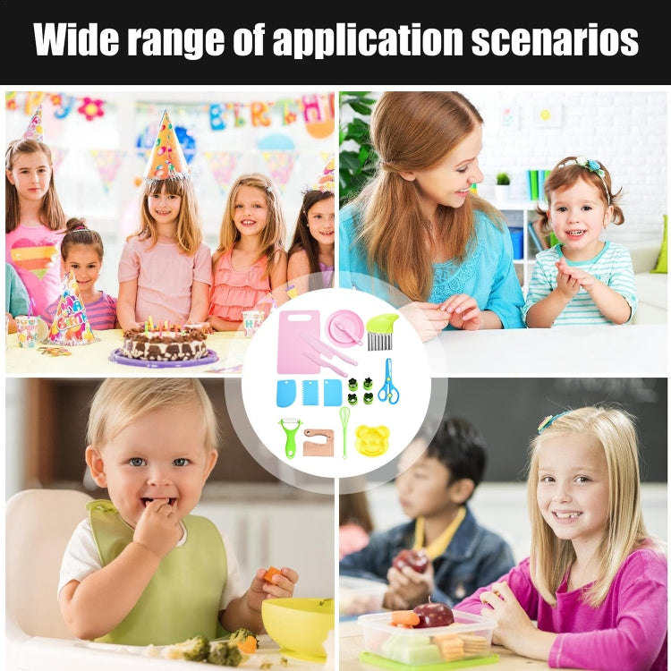 19pcs /Set Children Cooking Knife Set Early Childhood Education Kitchen Tools