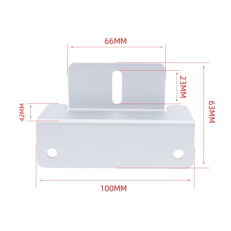 57pcs /Set RV Yacht Solar Panel Z-Shaped Aluminum Alloy Bracket - White