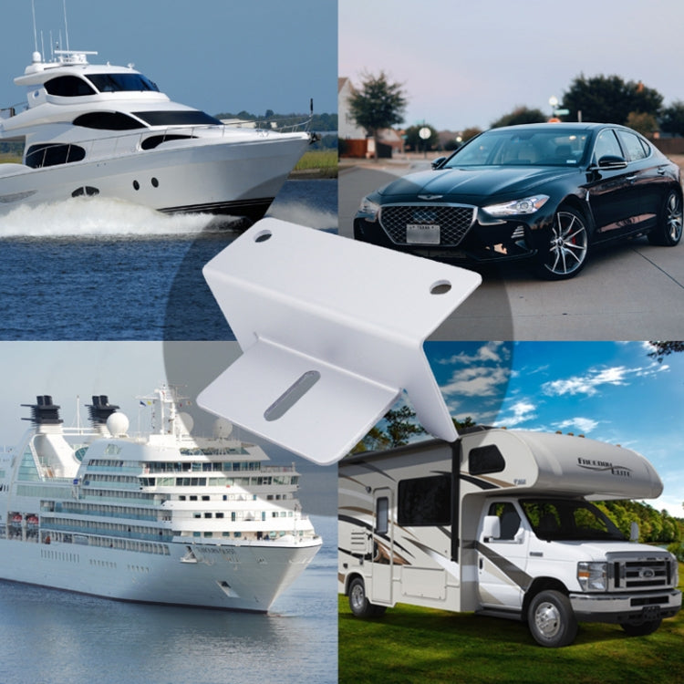 57pcs /Set RV Yacht Solar Panel Z-Shaped Aluminum Alloy Bracket - White
