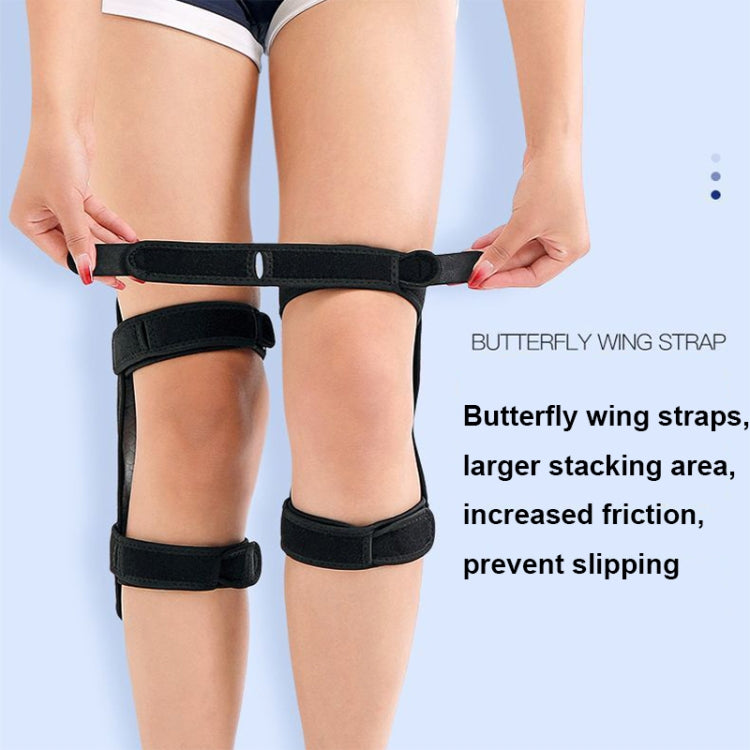 1pair Knee Joint Sports Booster Knee Climbing Protection Support Gear Fitness Knee Pads