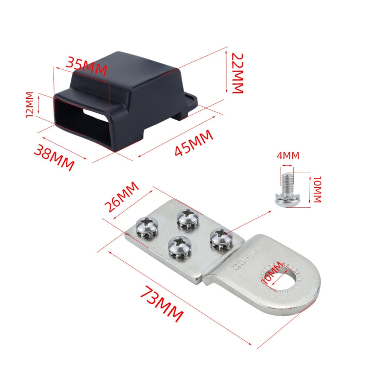 4-way RV Yacht Flame Retardant Waterproof Battery Terminal Fuse Block