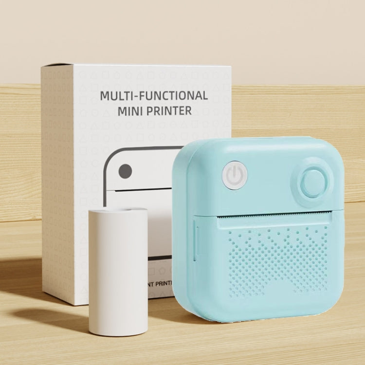 200DPI Mini Label Printer Thermal Inkless Black And White Printer With 1 Roll Printing Paper