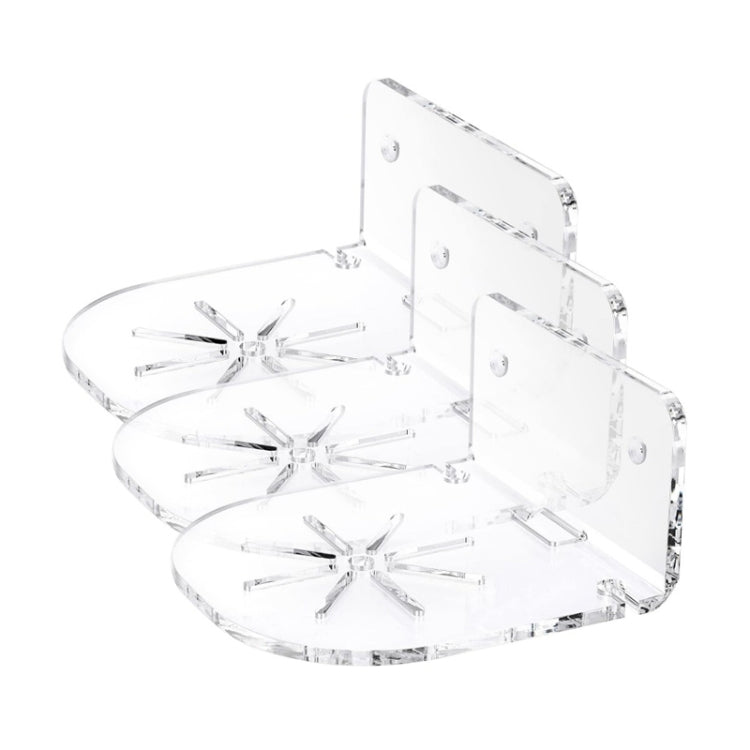 YX135 3pcs / Set Acrylic Wall Mount Bracket For Baby Monitor / Safety Camera / Speaker