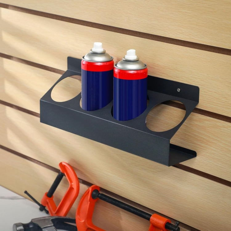 YH001 4 Can Capacity Wall Mounted Metal Spray Can Holder For Garage Enclosed Trailer Shop Workspace Storage
