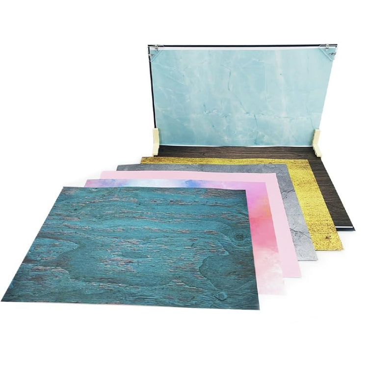 30x40cm 2+7 Thick Background Boards Photography Props Background Set, Style: Two