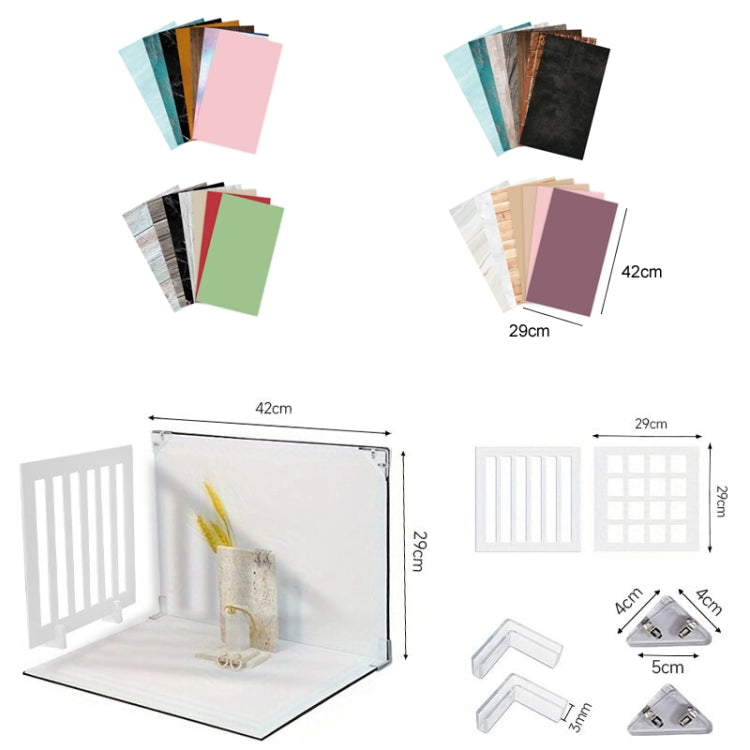 42x29cm Window Pane Background Thickened Photography Props Board