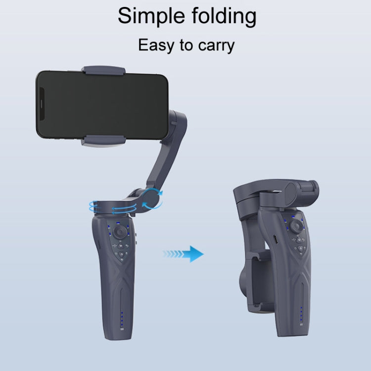 Desiontal F12 Three-Axis Foldable Handheld Stabilizer Mobile Phone Gimbal With AI Face Tracking - Black