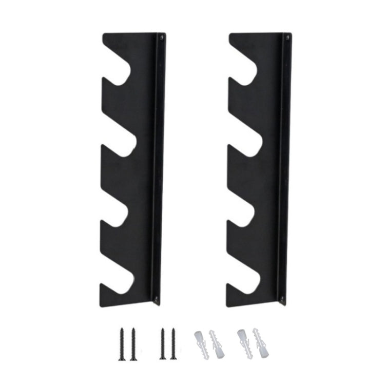 YH002 2pcs / Set Garden Patio Tools Organizing Storage Metal Wall Mounted Shelf