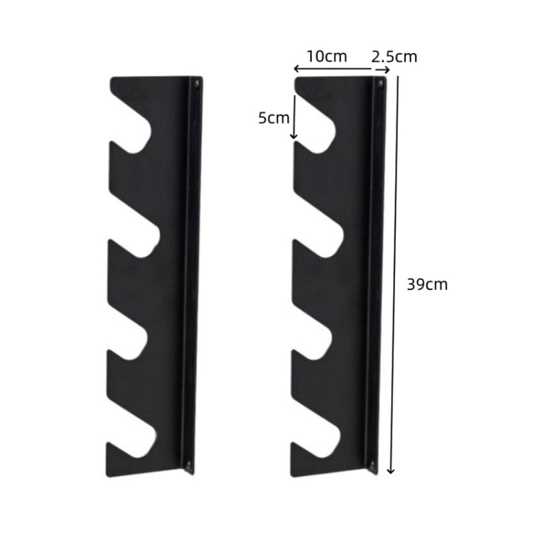YH002 2pcs / Set Garden Patio Tools Organizing Storage Metal Wall Mounted Shelf