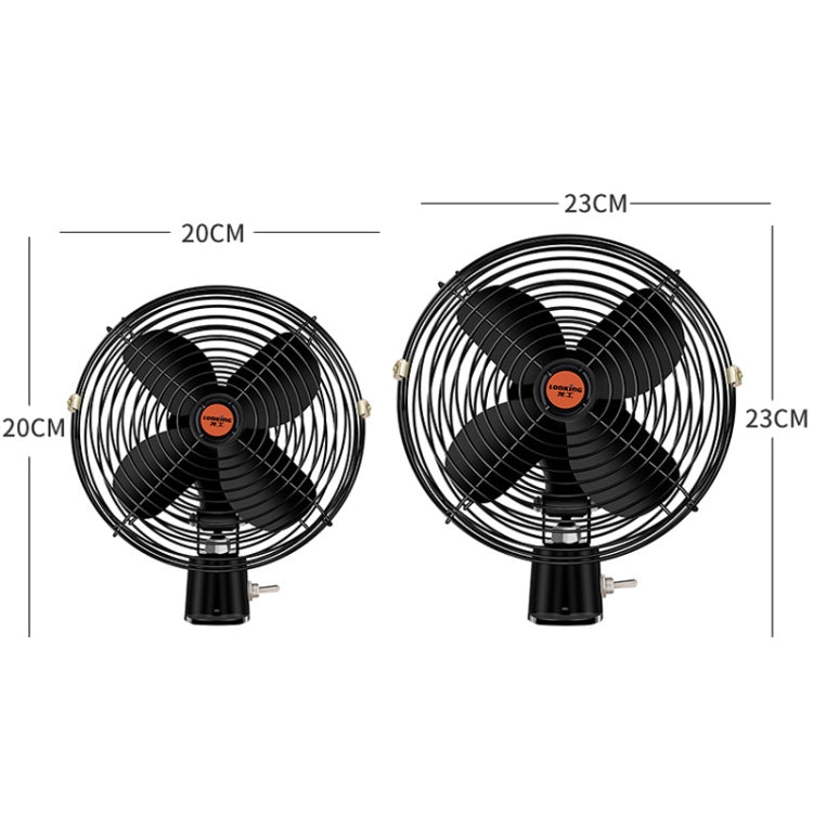 Engineering Car Excavator Strong Cooling High Power Fan, Size: 6 Inch 24V