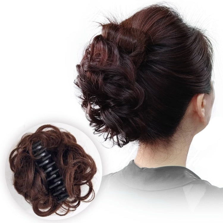 Ladies Fluffy Natural Pods Wig Grab Clip Plate Hair Buns
