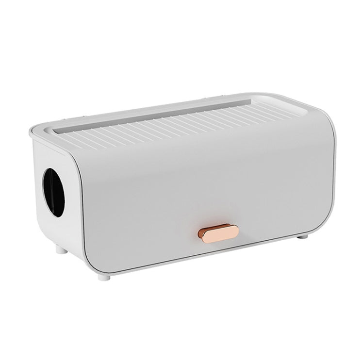 Desktop Cable Storage Box Power Cable Charger Storage Case Dustproof Waterproof Socket Organizer