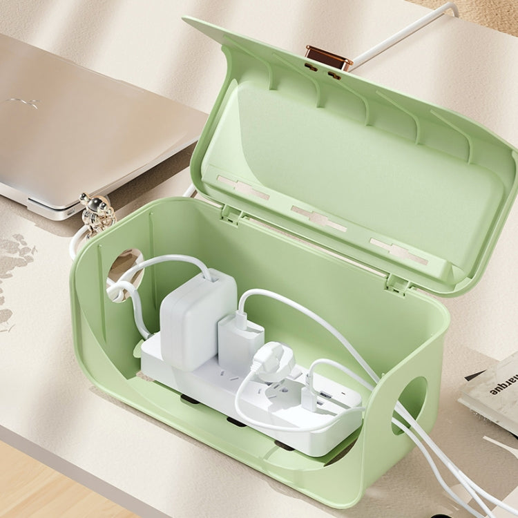 Desktop Cable Storage Box Power Cable Charger Storage Case Dustproof Waterproof Socket Organizer
