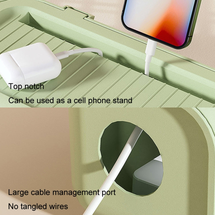 Desktop Cable Storage Box Power Cable Charger Storage Case Dustproof Waterproof Socket Organizer