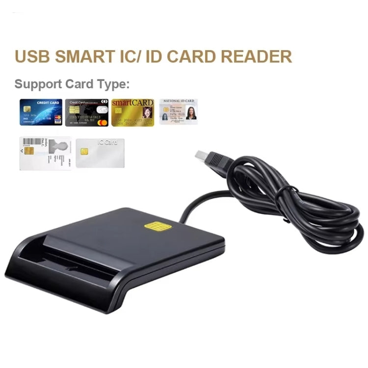 USB 2.0 IC Card / Bank Card / ID Card / SD Card Smart Reader - No Disc