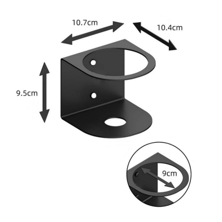 YH003-1 Wall Mounted Metal Single Hole Spray Can Holder For Garage Spray Can Storage