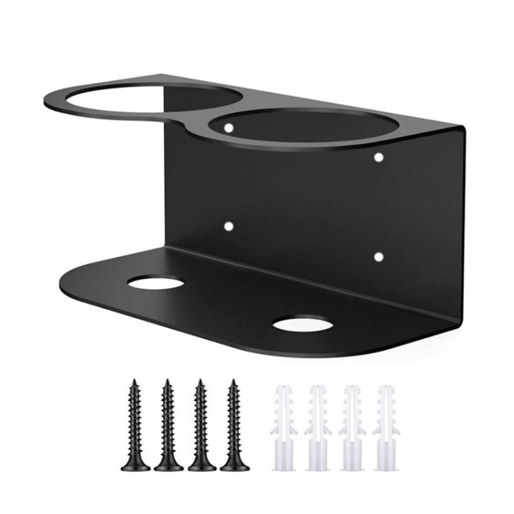 YH004-1 Wall Mounted Metal Double Hole Spray Can Holder For Garage Spray Can Storage