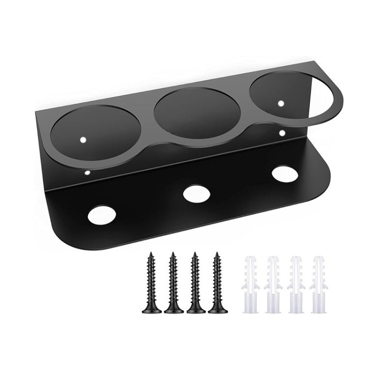 YH005-1 Wall Mounted Metal Three Hole Spray Can Holder For Garage Spray Can Storage