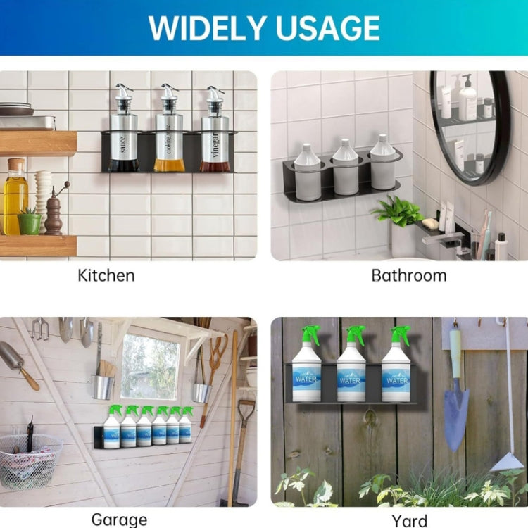 YH005-1 Wall Mounted Metal Three Hole Spray Can Holder For Garage Spray Can Storage