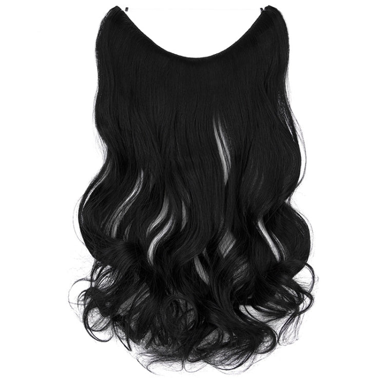 Fishing Line Hair Curtain Long Curly Wig Seamless Hair Extension