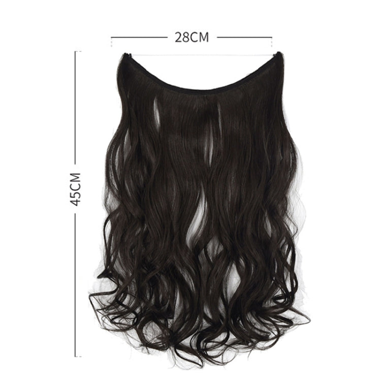 Fishing Line Hair Curtain Long Curly Wig Seamless Hair Extension
