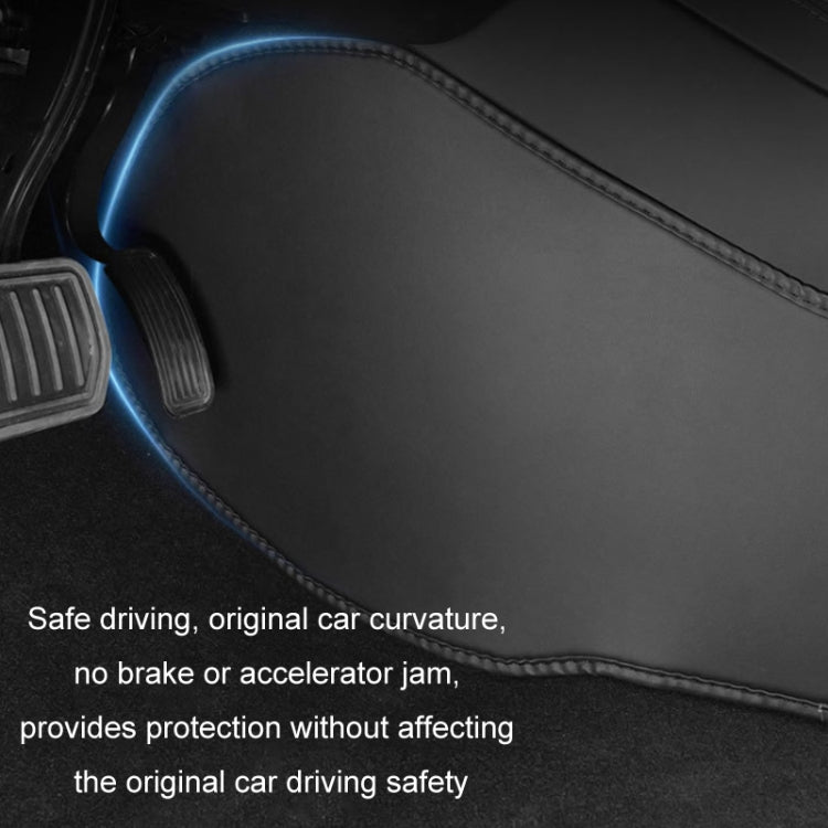 For Tesla Center Console Side Anti-kick Protective Pad, Style: For 2024 Model 3 Driver Passenger Inner Side Leather