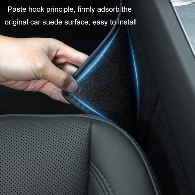 For Tesla Center Console Side Anti-kick Protective Pad, Style: For 2017-2023 Model 3 Center Console Sides Leather
