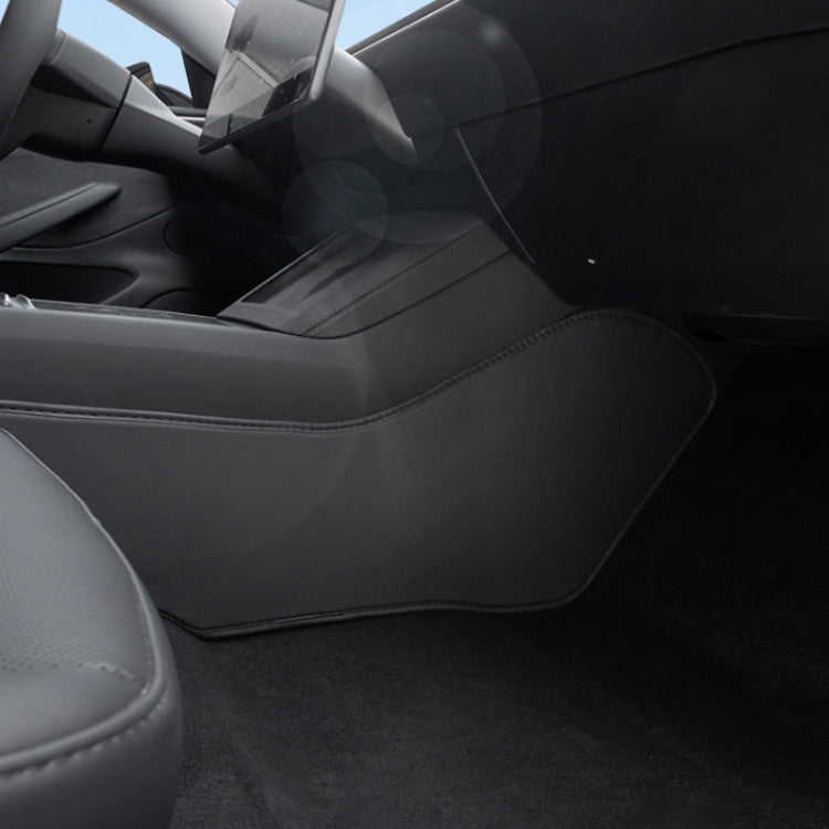 For Tesla Center Console Side Anti-kick Protective Pad, Style: For 2017-2023 Model 3 Center Console Sides TPE