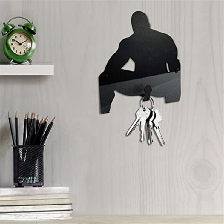 Small Muscle Man Quirky Key Hangers Household Small Items Storage Rack