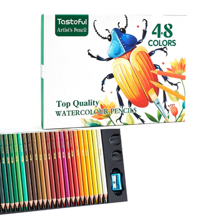 Hand-painted Graffiti Colored Pencil Set, Specifications: 48 Water-soluble Colors