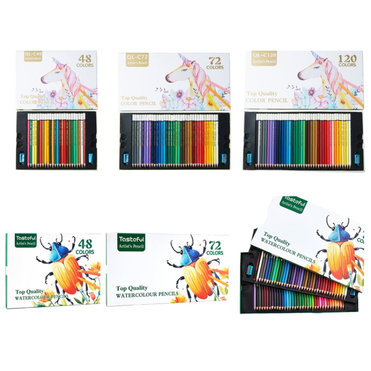 Hand-painted Graffiti Colored Pencil Set, Specifications: 48 Water-soluble Colors