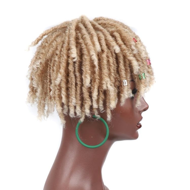 Personalized Hollow Curl Hip Hop Short Hair Dirty Braid Wig Blocks, Model: 1BTBUG