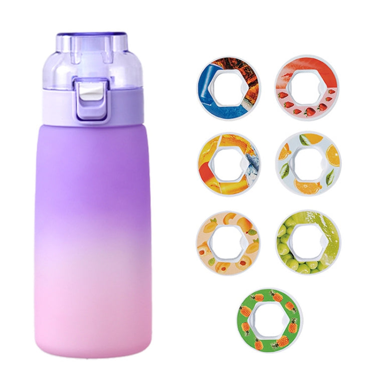 600ml Scent Flavored Water Bottle Leak-Proof Outdoor Sport Water Cup With 7 0 Sugar 0 Calorie Scent Rings