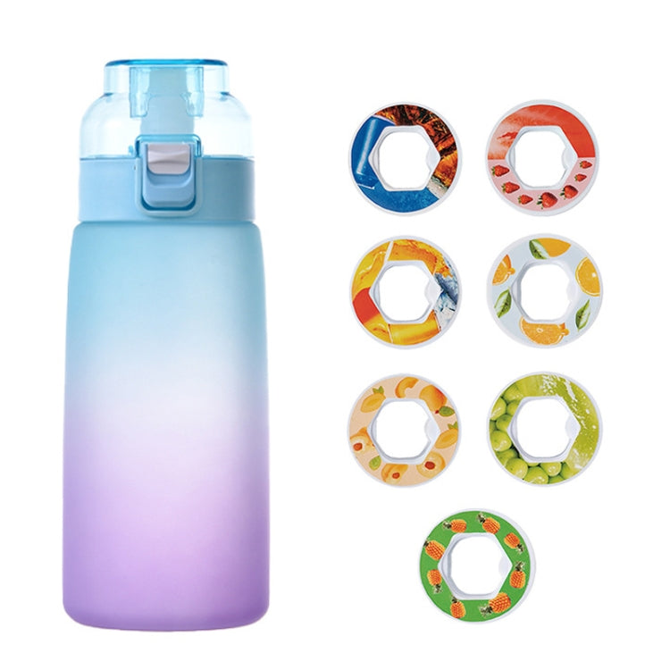 600ml Scent Flavored Water Bottle Leak-Proof Outdoor Sport Water Cup With 7 0 Sugar 0 Calorie Scent Rings
