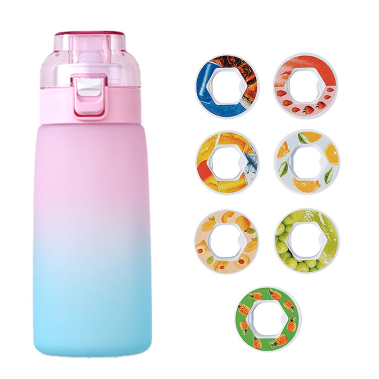 600ml Scent Flavored Water Bottle Leak-Proof Outdoor Sport Water Cup With 7 0 Sugar 0 Calorie Scent Rings