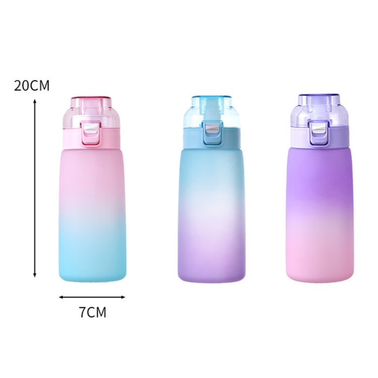 600ml Scent Flavored Water Bottle Leak-Proof Outdoor Sport Water Cup With 7 0 Sugar 0 Calorie Scent Rings