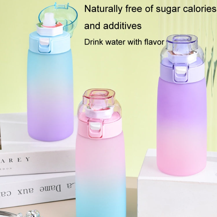 600ml Scent Flavored Water Bottle Leak-Proof Outdoor Sport Water Cup With 7 0 Sugar 0 Calorie Scent Rings